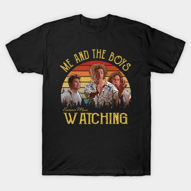 Me And The Boys Watching Comedy Movie Men T-Shirt by Crazy Cat Style